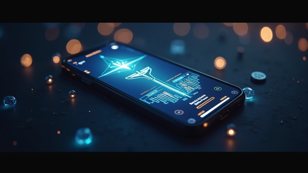 Pantalla móvil con Aviator en un entorno de casino oscuro y luces neón